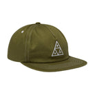 HUF SET TRIPLE TRIANGLE SNAPBACK PET - LIGHT OLIVE/WHITE The Old Man Boardsports Huf