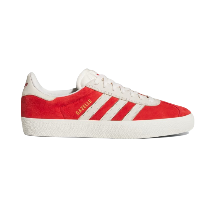 ADIDAS GAZELLE ADV SCHOENEN BETTER SCARLET/CHALK WHITE/GOLD METALLIC