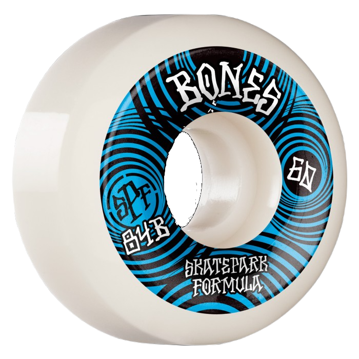 BONES SPF RIPPLES P5 SIDECUT 84B WHEELS 60 MM WHITE