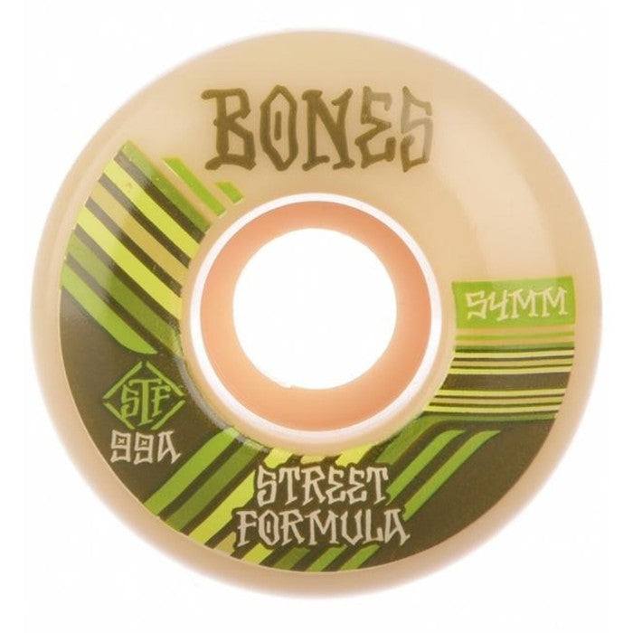 BONES STF RETROS V4 WIDE 99A SKATEBOARD WIELEN WHITE