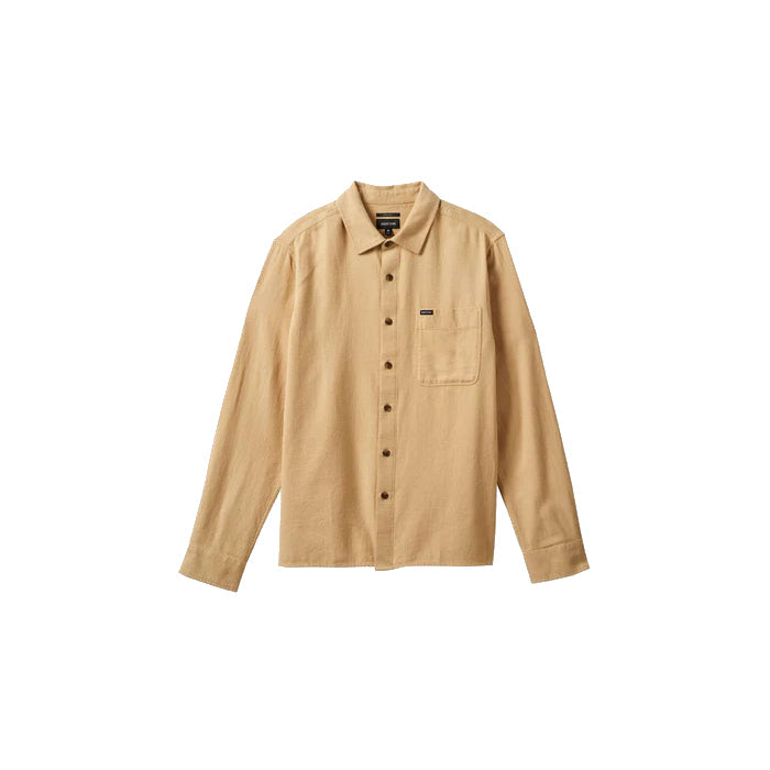 BRIXTON HASTING LIGHT WEIGHT FLANNEL OVERHEMD WHEAT