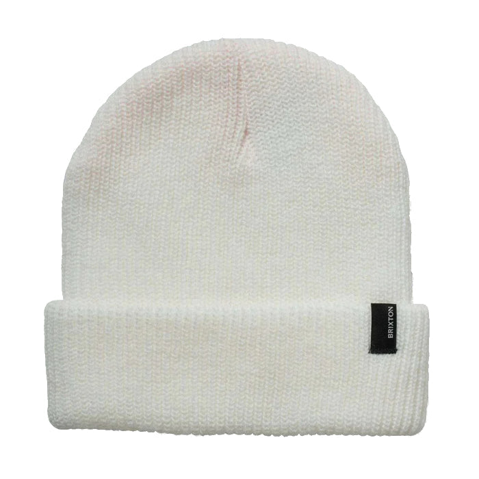 BRIXTON HEIST BEANIE - WHITE The Old Man Boardsports Brixton