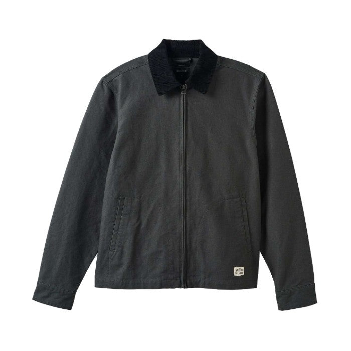 BRIXTON MECHANIC GARAGE ZIP JAS - WASHED BLACK The Old Man Boardsports Brixton