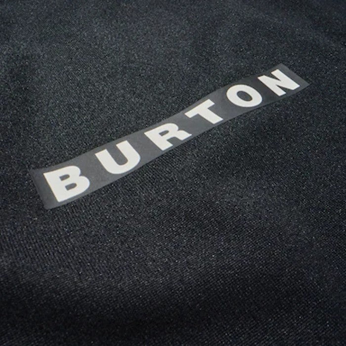 BURTON MEN'S ROADIE TECH MIDWEIGHT CREW  LONG SLEEVE T-SHIRT - TRUE BLACK The Old Man Boardsports Burton