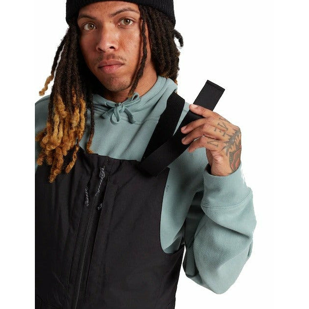 BURTON RESERVE BIB SNOWBOARD OVERALL - TRUE BLACK The Old Man Boardsports Burton