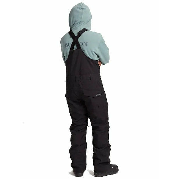 BURTON RESERVE BIB SNOWBOARD OVERALL - TRUE BLACK The Old Man Boardsports Burton