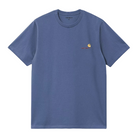 CARHARTT WIP AMERICAN SCRIPT SHORT SLEEVE T-SHIRT - BLUE IRIS The Old Man Boardsports Carhartt WIP