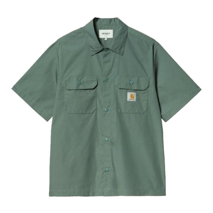 CARHARTT WIP CRAFT SHORT SLEEVE OVERHEMD - SILVER PINE The Old Man Boardsports Carhartt WIP