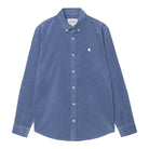 CARHARTT WIP MADISON FINE CORD LONG SLEEVE SHIRT - BLUE IRIS / WAX The Old Man Boardsports Carhartt WIP