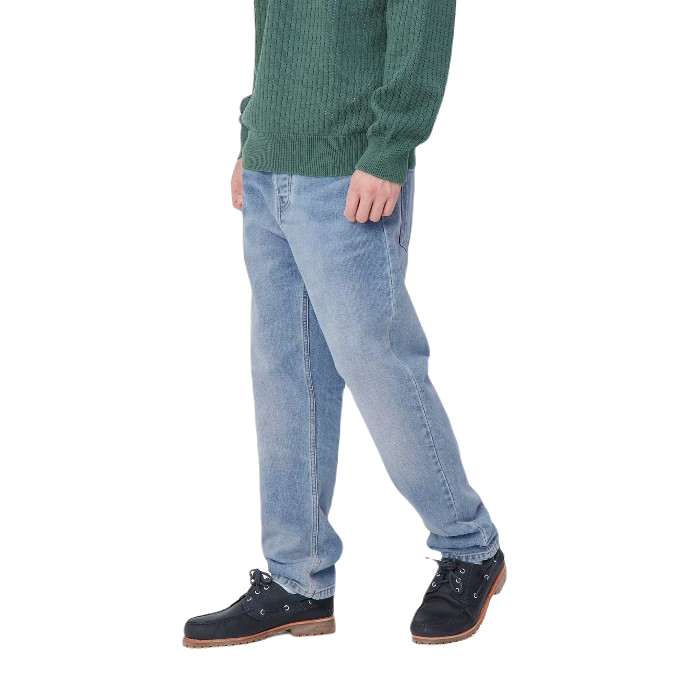 CARHARTT WIPP NEWEL SPIJKERBROEK BLUE (LIGHT USED WASH)