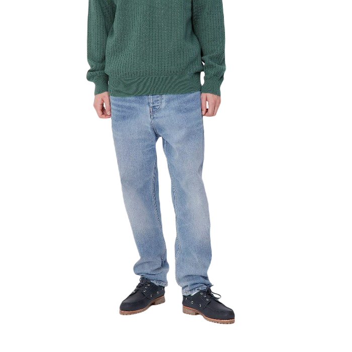 CARHARTT WIPP NEWEL SPIJKERBROEK BLUE (LIGHT USED WASH)