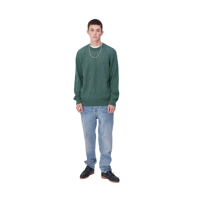 CARHARTT WIPP NEWEL SPIJKERBROEK BLUE (LIGHT USED WASH)