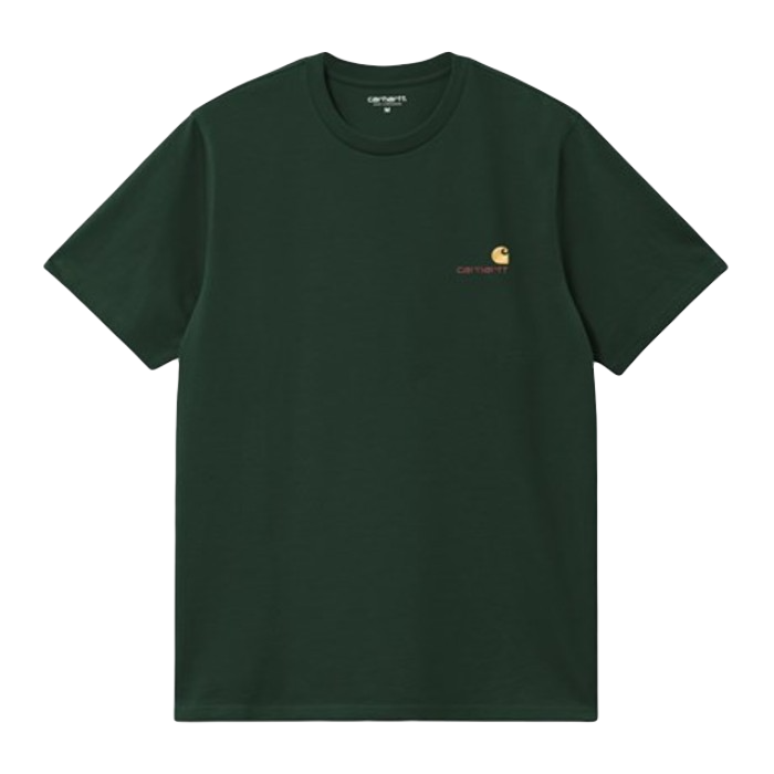 CARHARTT WIP S/S AMERICAN SCRIPT T-SHIRT CONIFER