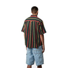 CARHARTT WIP S/S JARRELL OVERHEMD JARRELL STRIPE, CONIFER/BLACK