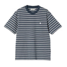 CARHARTT WIP W' SHORT SLEEVE SYDNEY T-SHIRT SYDNEY STRIPE/DUSKY BLUE