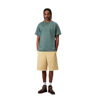 CARHARTT WIP CHASE SHORT SLEEVE T-SHIRT SILVER PINE/GOLD