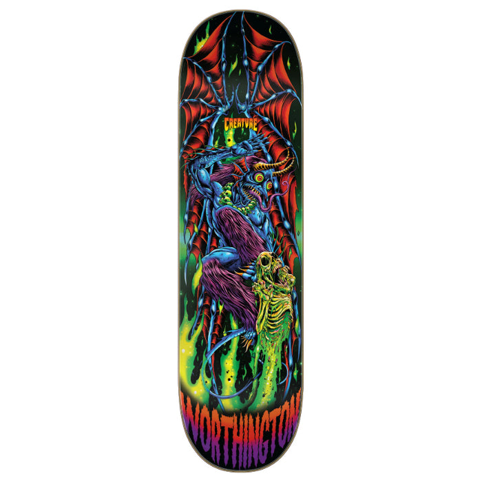 CREATURE WORTHINGTON SKULLBURN VX 8.6" SKATEBOARD DECK MULTI