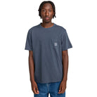 ELEMENT BASIC POCKET PIGMENT T-SHIRT - BLUE NIGHTS The Old Man Boardsports Element