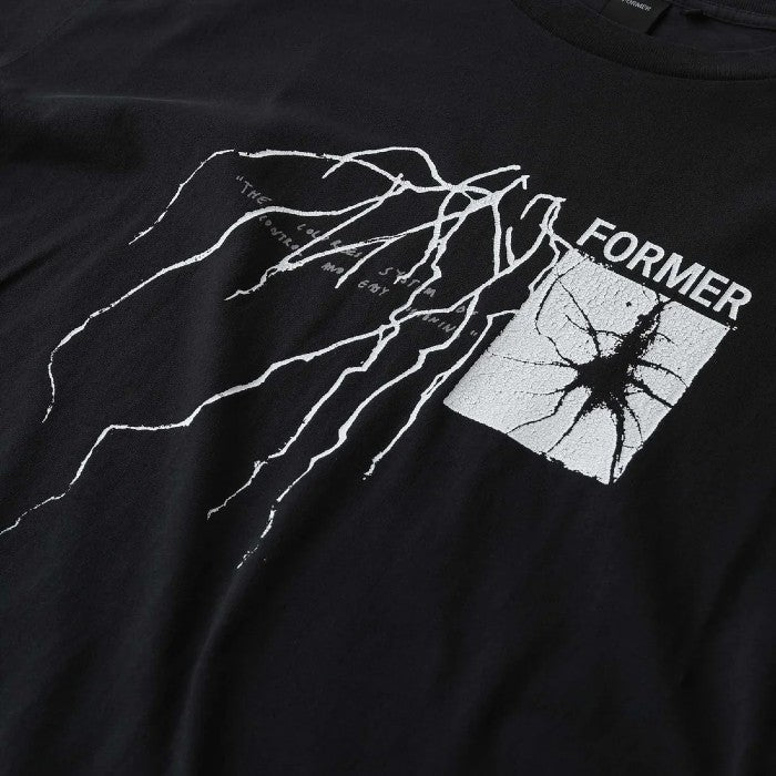 FORMER SCRAWL T-SHIRT WASHED BLACK