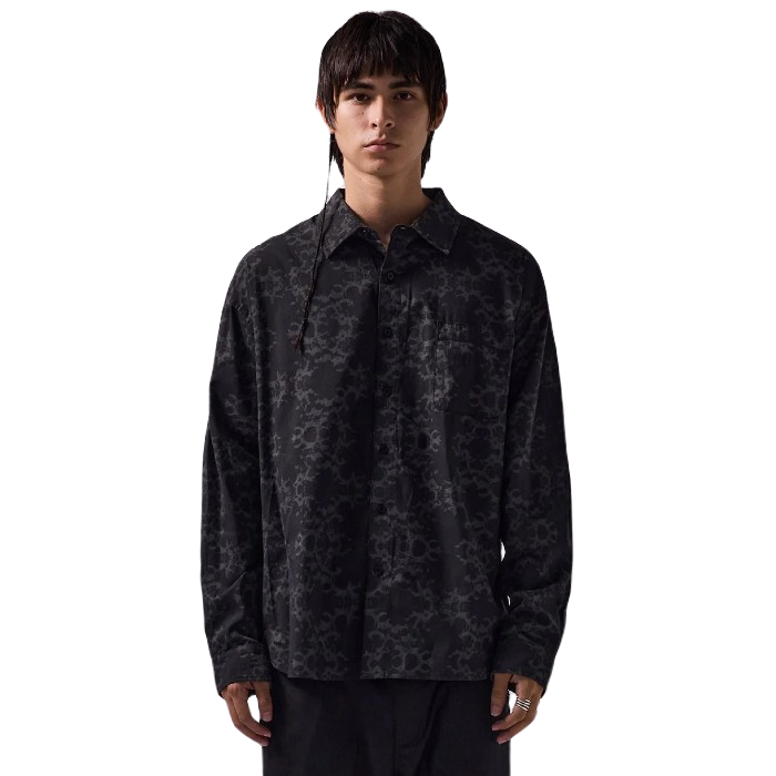 FORMER VIVIAN ORNATE LONG SLEEVE OVERHEMD BLACK/GREY