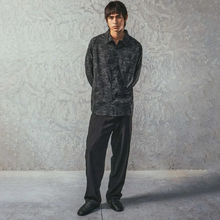 FORMER VIVIAN ORNATE LONG SLEEVE OVERHEMD BLACK/GREY