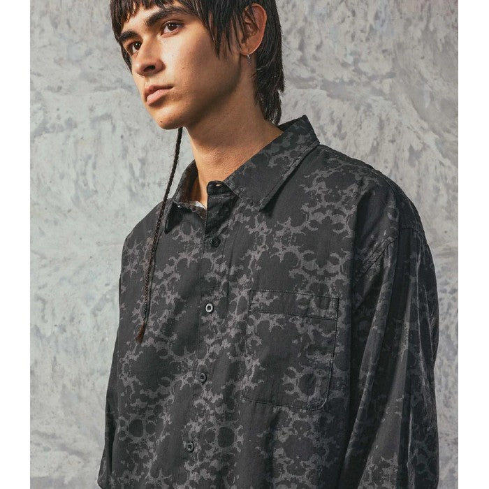FORMER VIVIAN ORNATE LONG SLEEVE OVERHEMD BLACK/GREY