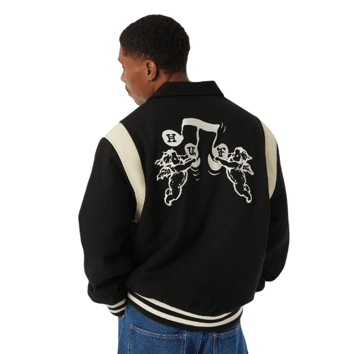 HUF SONG VARSITY JAS - BLACK The Old Man Boardsports Huf