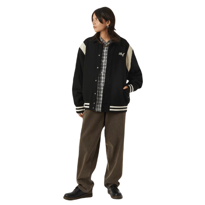 HUF SONG VARSITY JAS - BLACK The Old Man Boardsports Huf