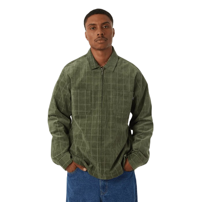 HUF TRENTON ZIP SHACKET JAS OLIVE