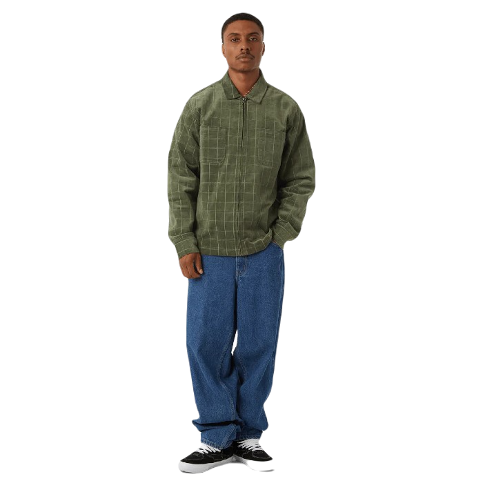 HUF TRENTON ZIP SHACKET JAS OLIVE