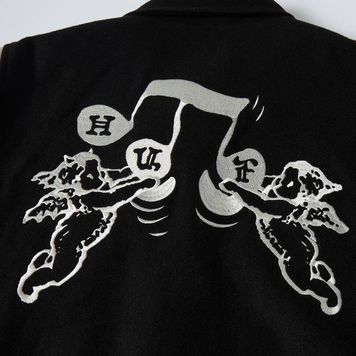 HUF SONG VARSITY JAS - BLACK The Old Man Boardsports Huf
