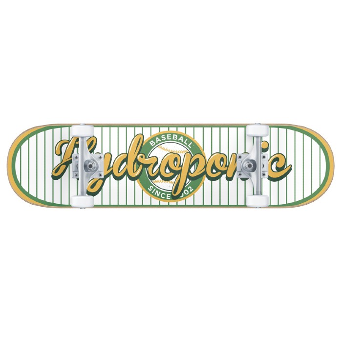 HYDROPONIC BASEBALL YELLOW 8.125" SKATEBOARD