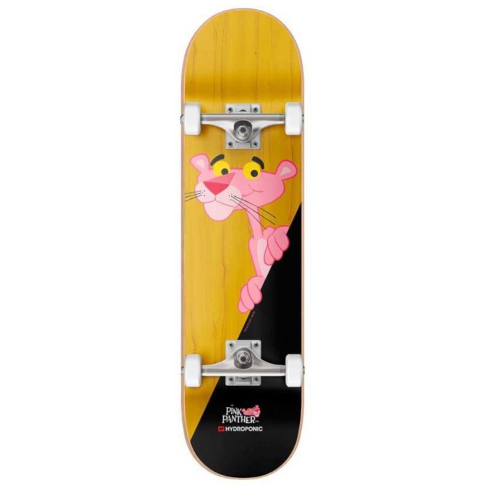 HYDROPONIC PINK PANTHER CO CUT YELLOW 8.125" SKATEBOARD