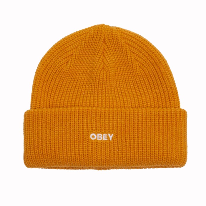 OBEY FUTURE BEANIE - MUSTARD The Old Man Boardsports Obey