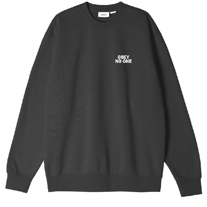 OBEY NO ONE SWEATER BLACK