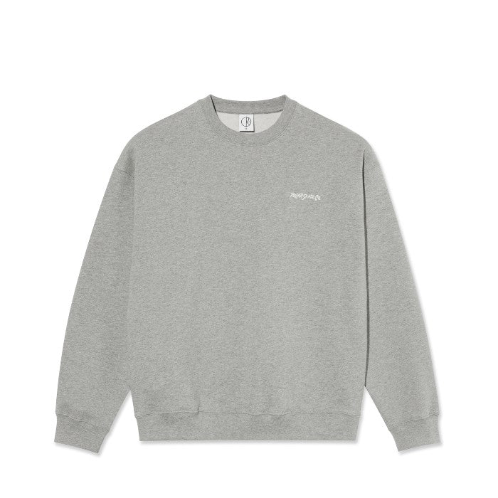 POLAR DAVE CREWNECK SURF LOGO SWEATER HEATHER GREY