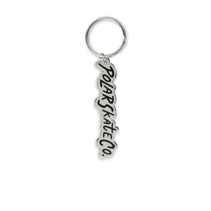 POLAR KEY CHAIN SURF LOGO SLEUTELHANGER SILVER/BLACK

