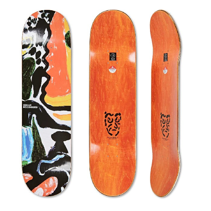 POLAR OSKAR ROZENBERG FACESCAPE 8.0" SKATEBOARD DECK The Old Man Boardsports Polar