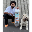 SANTA CRUZ MCCOY AVIATOR VX 8.25" SKATEBOARD DECK SILVER