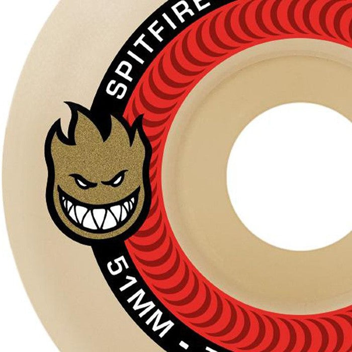 SPITFIRE FORMULA FOUR TABLETS 101D SKATEBOARD WIELEN 52 MM NATURAL