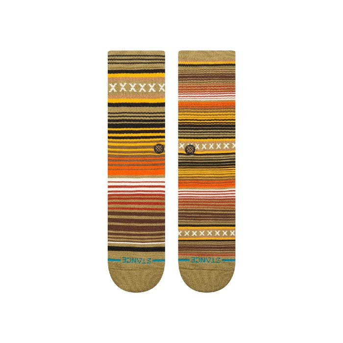 STANCE CURREN CREW SOKKEN - CHIVE The Old Man Boardsports Stance