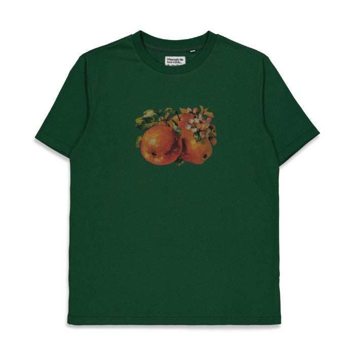 THE LOOSE COMPANY APPLE T SHIRT FOREST GREEN kopen Bij The Old Man Boardsports Toms Skateshop