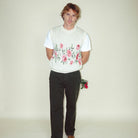 THE LOOSE COMPANY FLOWER KNITTED SPENCER CREAM