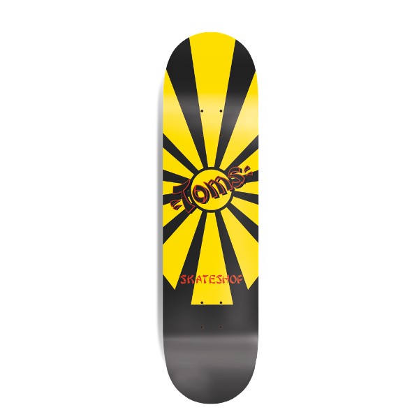 THE OLD MAN'S RISING SUN SKATEBOARD DECK - YELLOW The Old Man Boardsports The Old Man