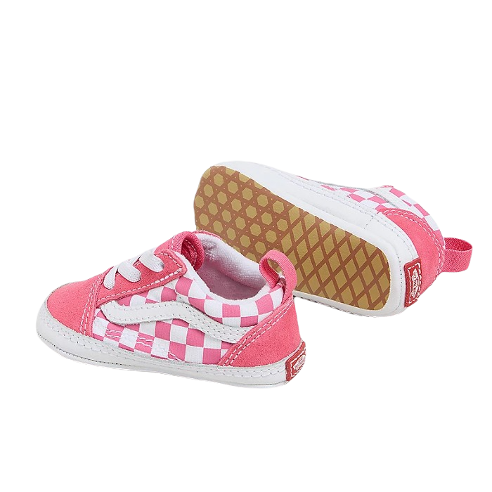 VANS OLD SKOOL CRIB SCHOENEN (KIDS 0-1) - PINK/CHECKERBOARD The Old Man Boardsports Vans