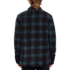 VOLCOM BOWERED FLEECE LONG SLEEVE OVERSHIRT EVERGREEN