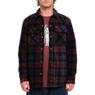 VOLCOM BOWERED FLEECE LONG SLEEVE OVERSHIRT - MERLOT The Old Man Boardsports Volcom