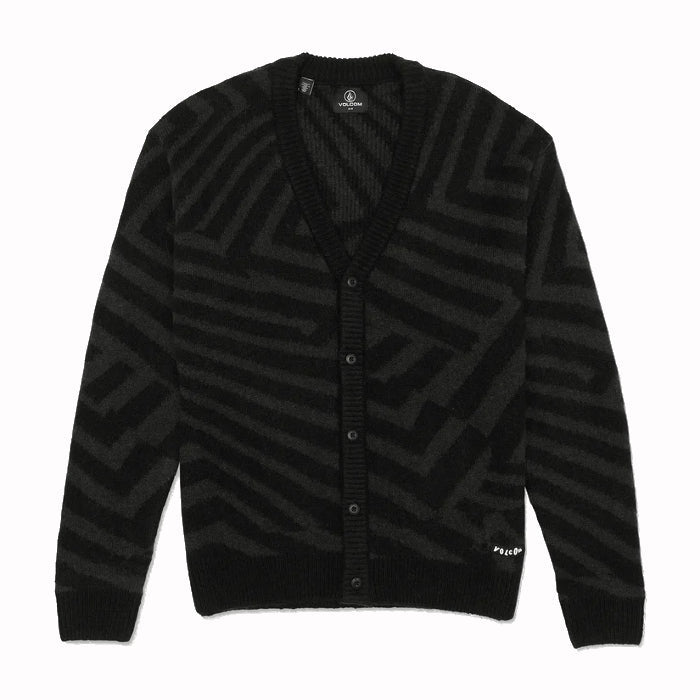 VOLCOM DRIFTOP CARDIGAN VEST BLACK