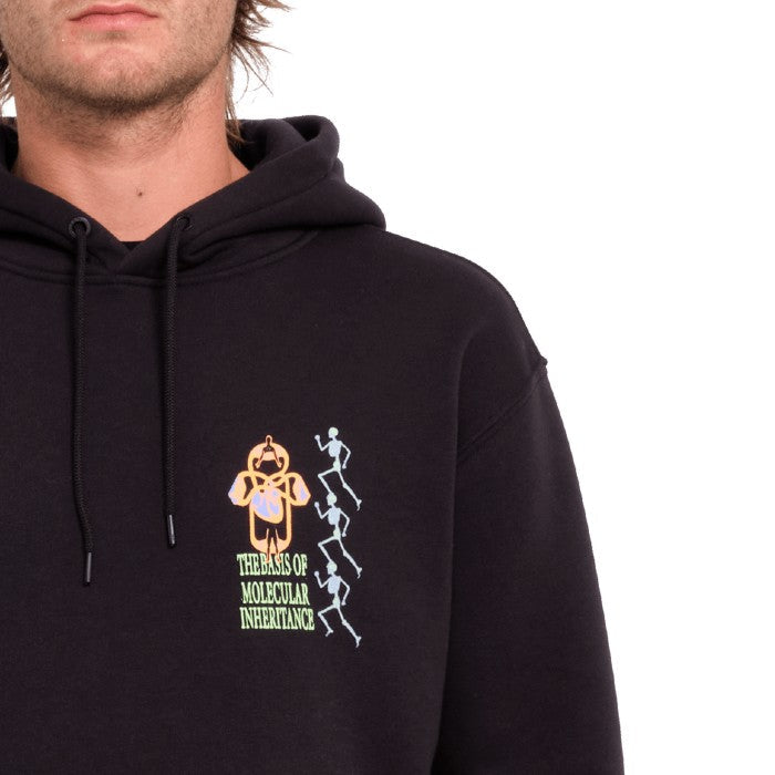 VOLCOM NODER PULL OVER HOODIE BLACK COMBO