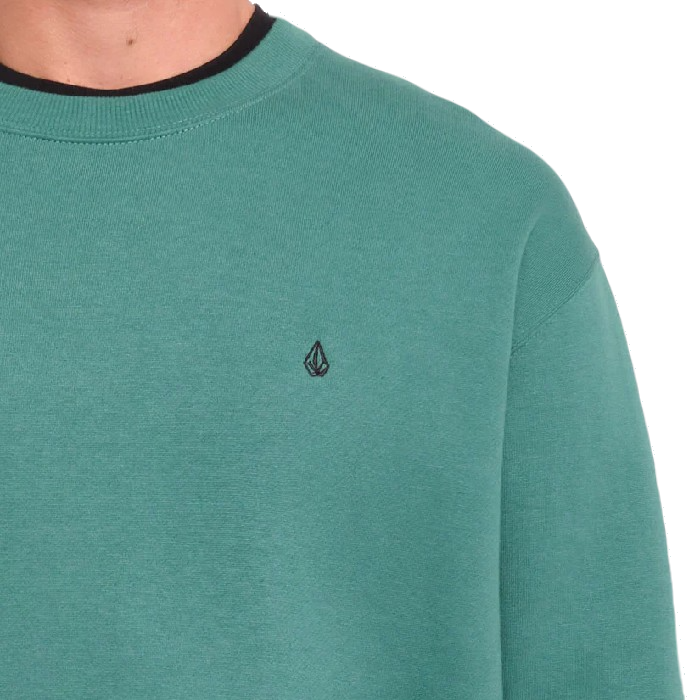 VOLCOM SINGLE STONE CREW SWEATER - SEA GREEN The Old Man Boardsports Volcom